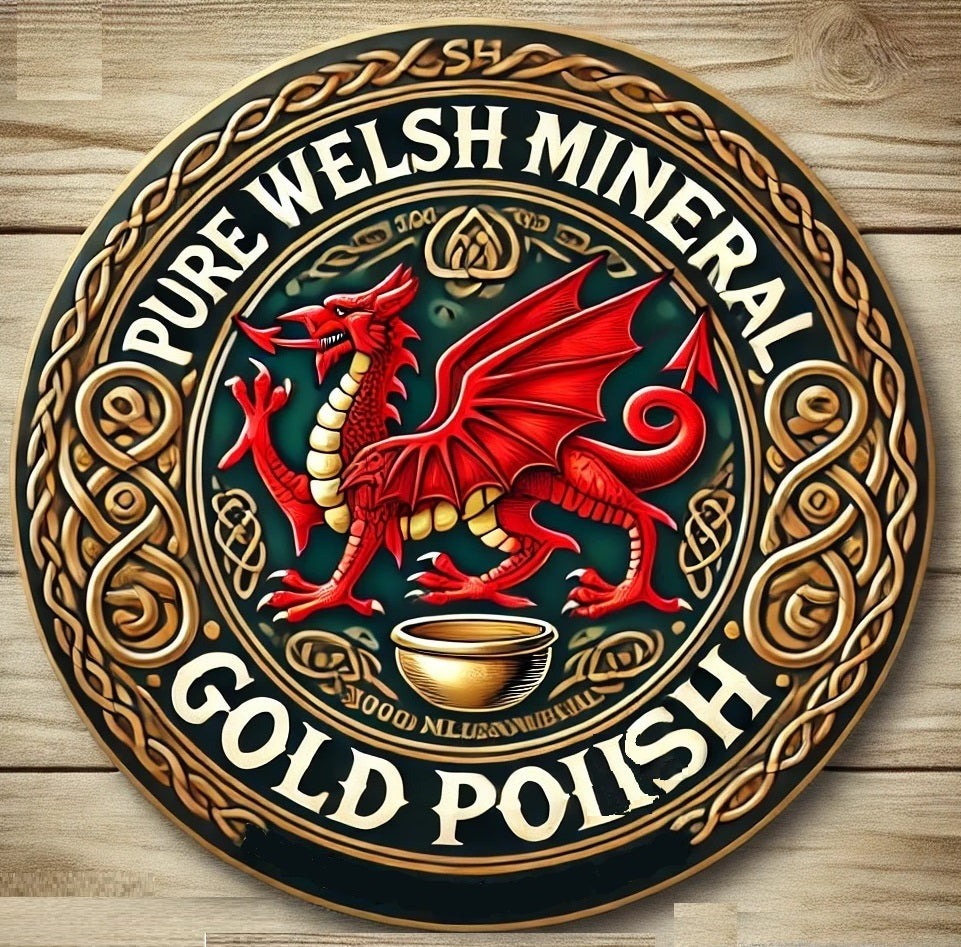 Pure Welsh Mineral Gold Polish 10g, gold, polish, clean, shine, gleam, image 0